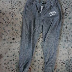 ROOTS salt & pepper track pants